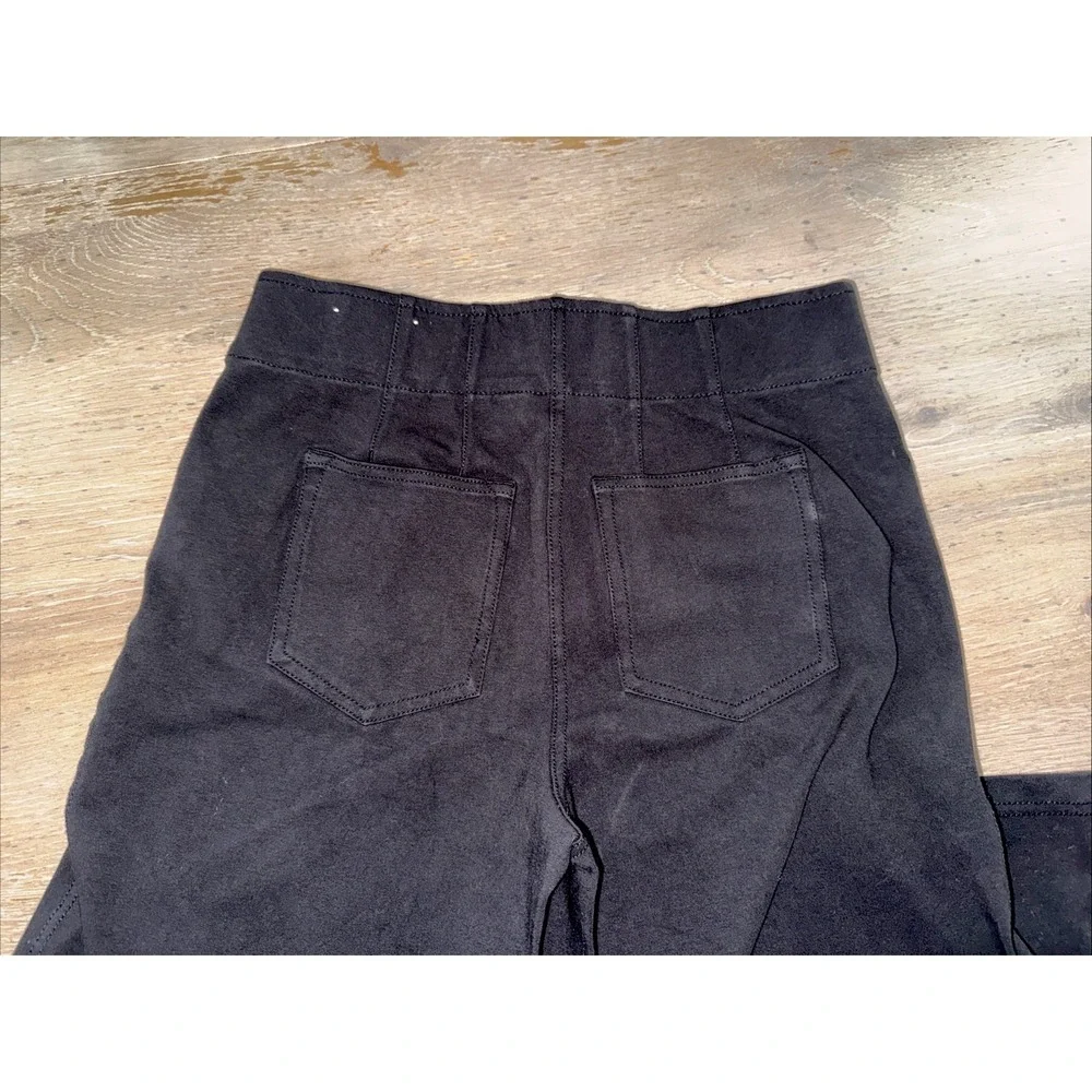Chicos Black Wide Leg High Rise Crop Pants Women's Size 0P‎